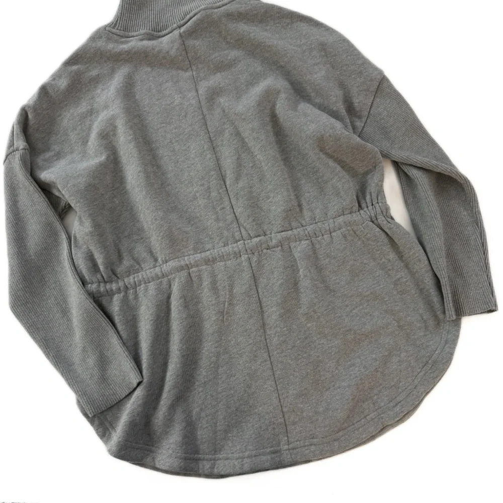 Lou & Grey Sweayshirt Womens XL Gray Funnel Neck New